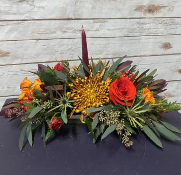 Thanksgiving Long and Low Centerpiece in Weymouth, MA | DIERSCH FLOWERS