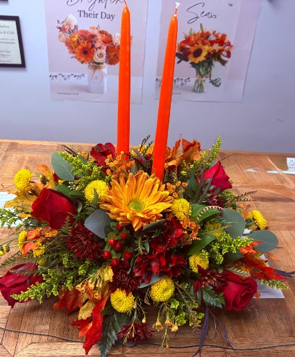 Thanksgiving Long and Low Centerpiece