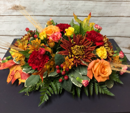 Thanksgiving Long and Low Centerpiece Arrangement