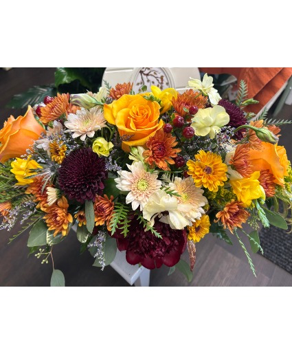 Thanksgiving low and lush Mixed Arrangement