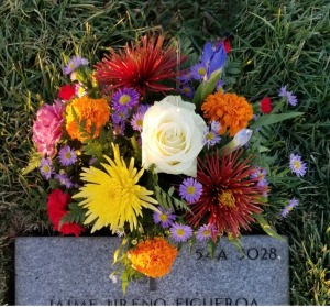 Thanksgiving Morning Gravesite Arrangement 