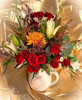 Thanksgiving Pitcher Fresh Arrangement