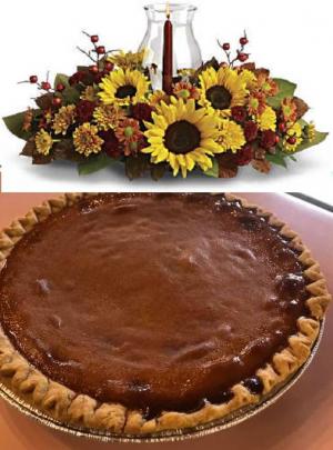 Pumpkin Pie & Centerpiece Thanksgiving Special in Croton On Hudson, NY | Cooke's Little Shoppe Of Flowers Pumpkin Pie & Centerpiece Thanksgiving Special in Croton On Hudson, NY | Cooke's Little Shoppe Of Flowers
