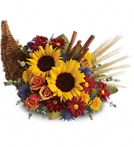 Sunflower Horn of Plenty Cornucopia