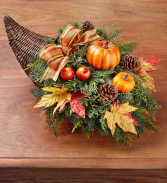 Thanksgiving Traditions Cornucopia Arrangement