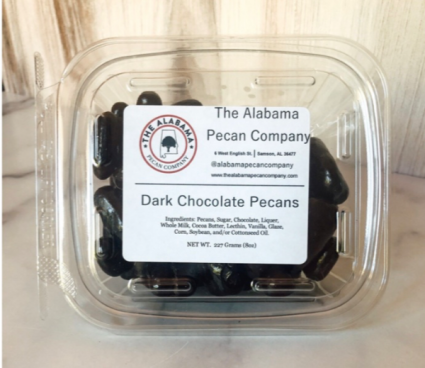 The Alabama Pecan Company Dark Chocolate Covered Pecans 8oz