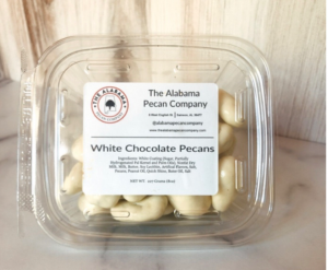 The Alabama Pecan Company  White Chocolate Covered Pecans 8oz