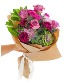 The Amethyst Wrapped Bouquet Flower Arrangement