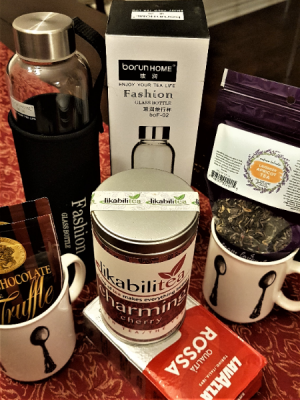 THE BARISTA Coffee, Tea, Hot cocoa, w/ travel bottle, 2 mugs
