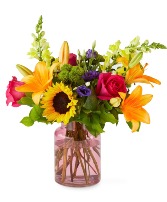 Best Day Ever Bouquet Blush Vase Collection