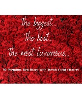 The Biggest and The Best 50 Red Roses