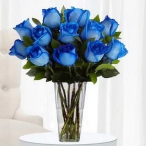 The Blue Love Design Vase Arrangement 