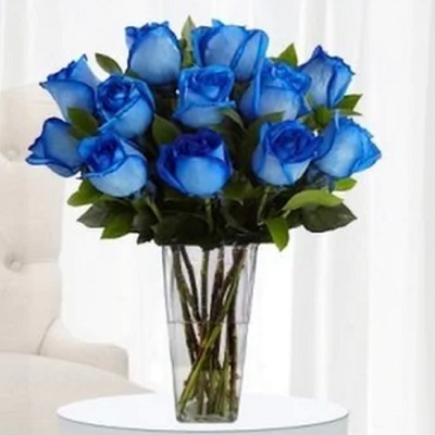 The Blue Love Design Vase Arrangement