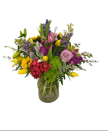 The Cindy Pastel vase with loads of texture in Winter Park, FL | APPLEBLOSSOM FLORIST & GIFTS