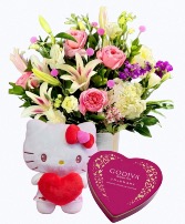 Cupid's Blush x Hello Kitty Collab Package Valentine's Day Flowers