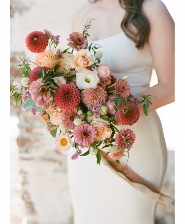 The Dahlia Bridal Bouquet  in Lompoc, CA | BELLA FLORIST AND GIFTS