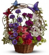 The Dancing Butterflies Basket