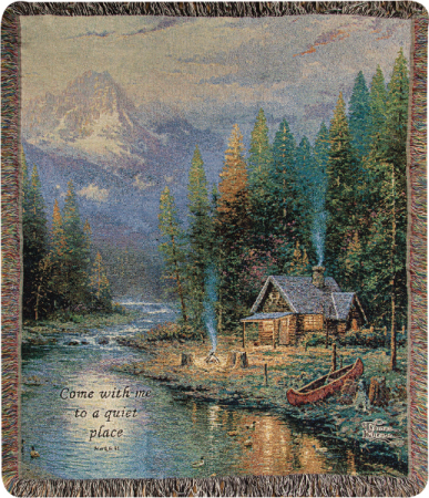 The End of a Perfect Day Inspirational Throw
