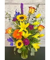 The flower patch Large Fresh arrangment