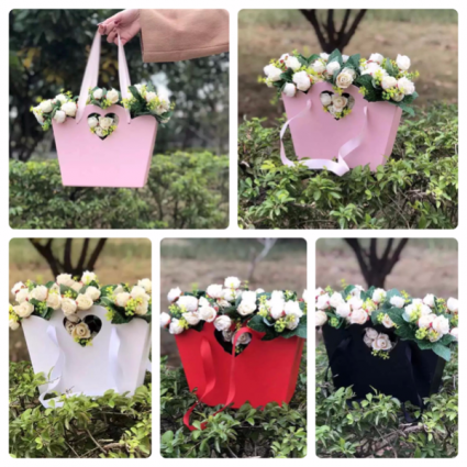 Handmade Cottagecore Flower Decor Straw Handbag Purse – Retro Fairy