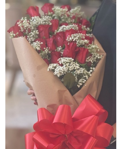 The Forever Rose Bouquet 24 Stems Wrapped Bouquet