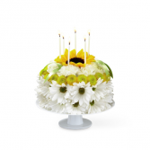 The FTD Birthday Smiles Floral Cake Birthday