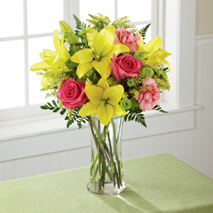 The FTD® Bright & Beautiful™ Bouquet - VASE INCLUDED