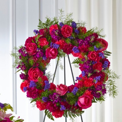 The FTD Calming Colors Wreath 