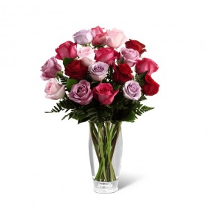 The FTD Captivating Colour Rose Bouquet 15-V9