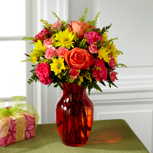 The FTD® Colors Abound™ Bouquet D3-5200 Vase Included