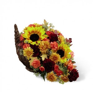 The FTD Fall Harvest Cornocopia 14-F3 in Edmonton, AB | Little Daisy Blooms & Balloons