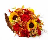 The FTD® Fall Harvest™ Cornucopia Cornucopia arrangement