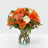 The FTD Falling for Autumn™ Bouquet B45 Vased Arrangement