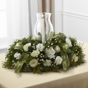 The FTD® Glowing Elegance™ Centerpiece Table Centerpiece