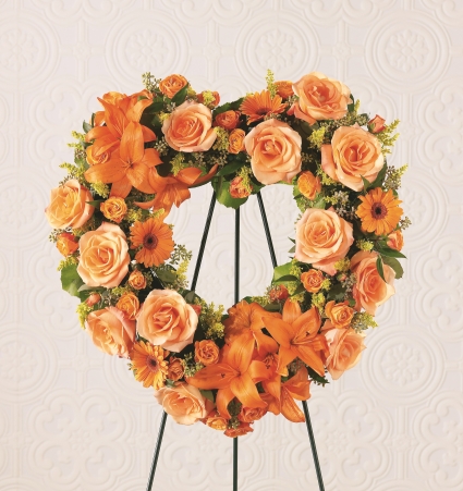 The FTD Hearts Eternal Wreath Wreath #5