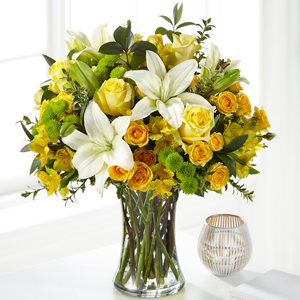 The FTD Hope & Serenity Bouquet Vase Arrangement 