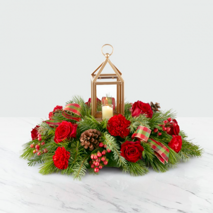 The FTD I'll Be Home for Christmas Centerpiece 