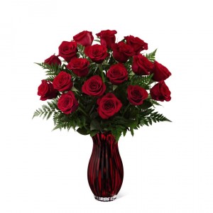 The FTD In Love with Red Roses Bouquet 15-V7
