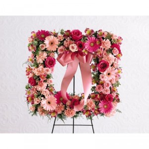 Peaceful Thoughts Wreath Standing Spray