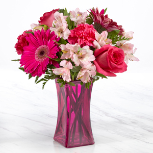 The FTD® Raspberry Rush™   Bouquet- VASE INCLUDED