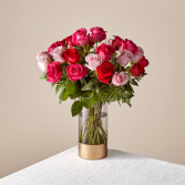 The FTD Rose Colored Love Bouquet 21-V1M