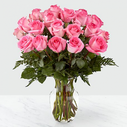 The FTD Smitten Pink Rose Bouquet