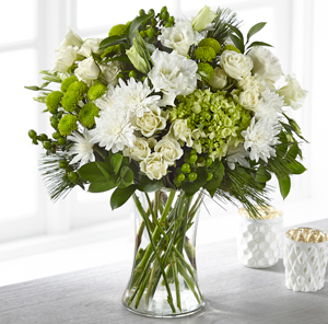 The FTD Thoughtful Sentiments Bouquet Vase Arrangement 