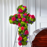 The FTD Tribute Rose Floral Cross 