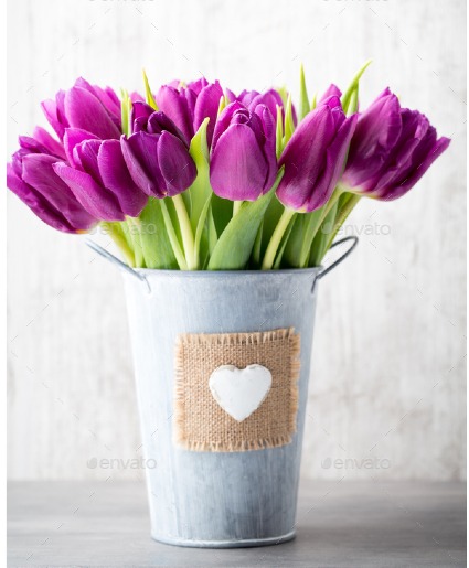 The Galvanized Purple Tulip