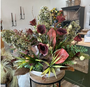 The Gathered Table (SOLD) Fall Silk Arrangement
