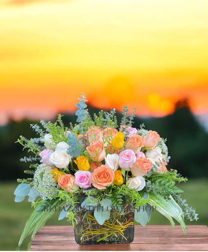 The Georgia Peach Vase Arrangement