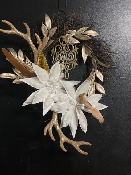 The Gilded Stagg Christmas Wreath