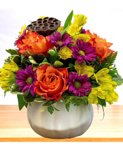 The Great Pumpkin  Ceramic Pumpkin Arrangement 