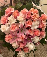 The Heart Goes On Heart Wreath